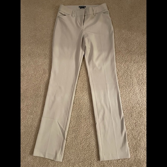 Express Light Gray Editor Pants Sz 00R - Picture 1 of 2